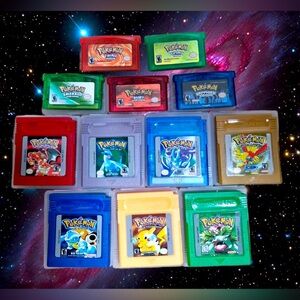 12 Vintage Game boy Pokemon Game Bundle New With Cases (Please Read)